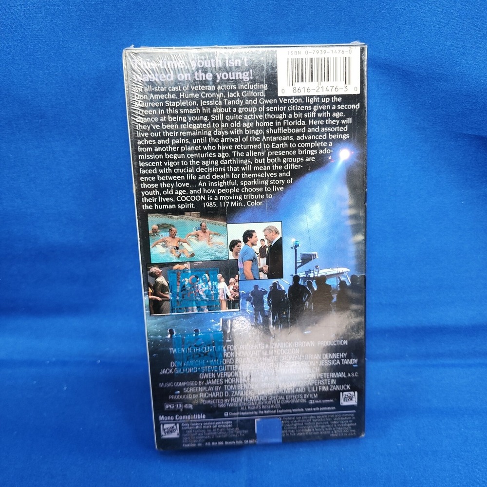 Cocoon (1992) VHS Movie Brand New Factory Sealed Vintage‎ Fox Watermark - Picture 2 of 4